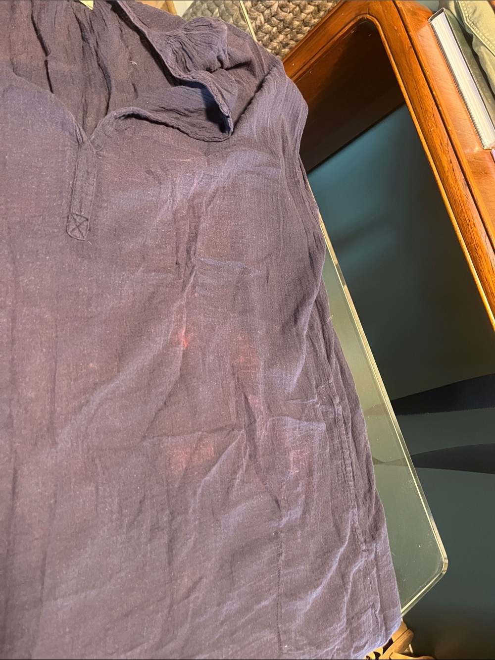 Xirina featherweight cotton gauze dress. Side pockets and slight discoloration. - Picture 5 of 5